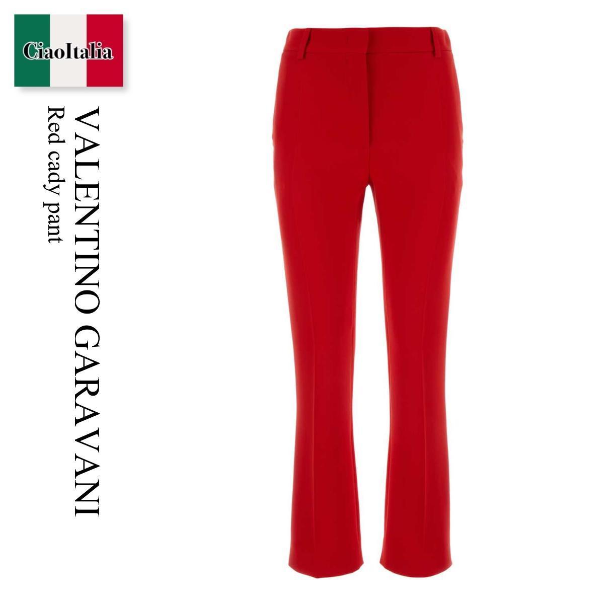 パンツ Valentino Garavani Red Cady Pant