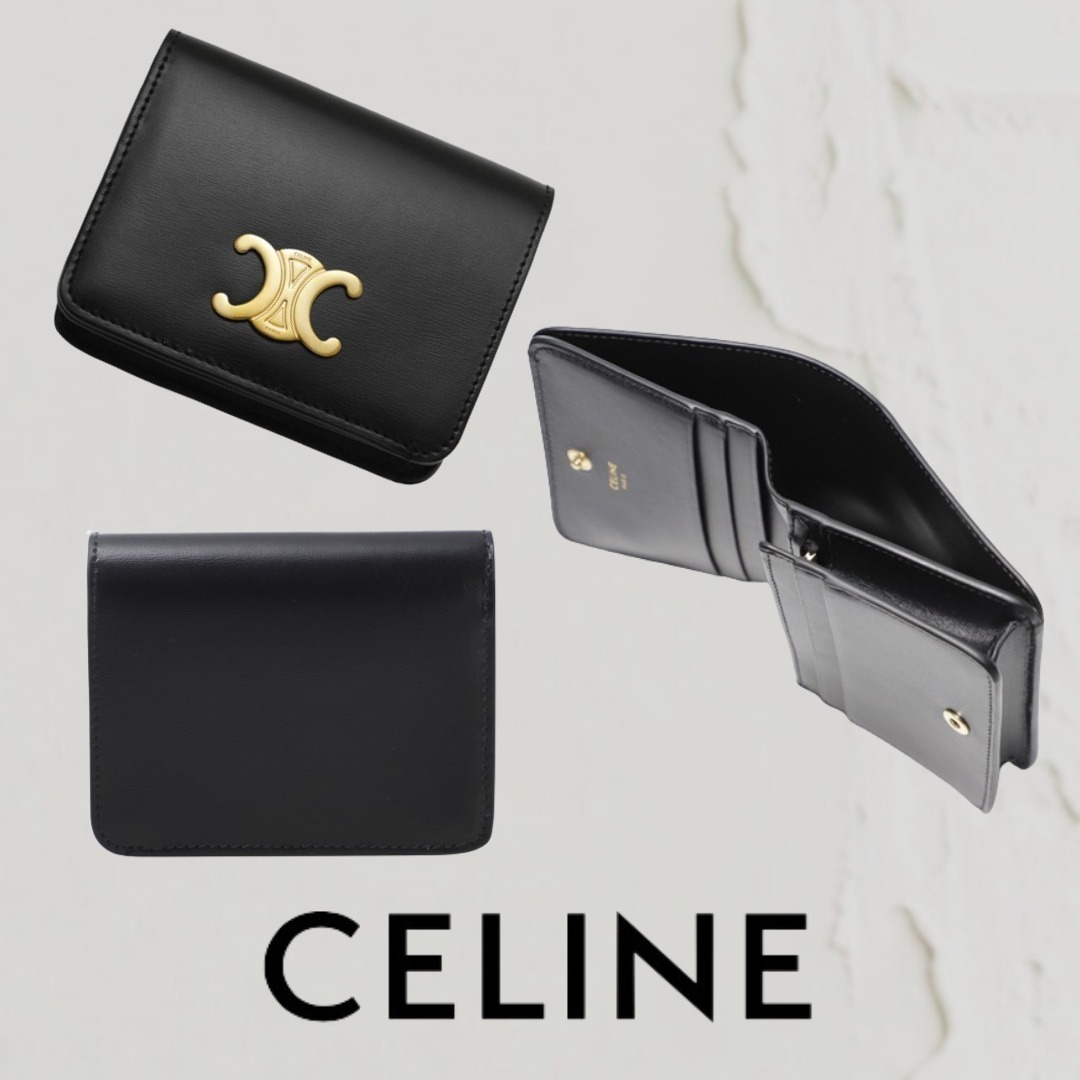 【CELINE】コンパクトウォレット トリオンフ カーフスキン