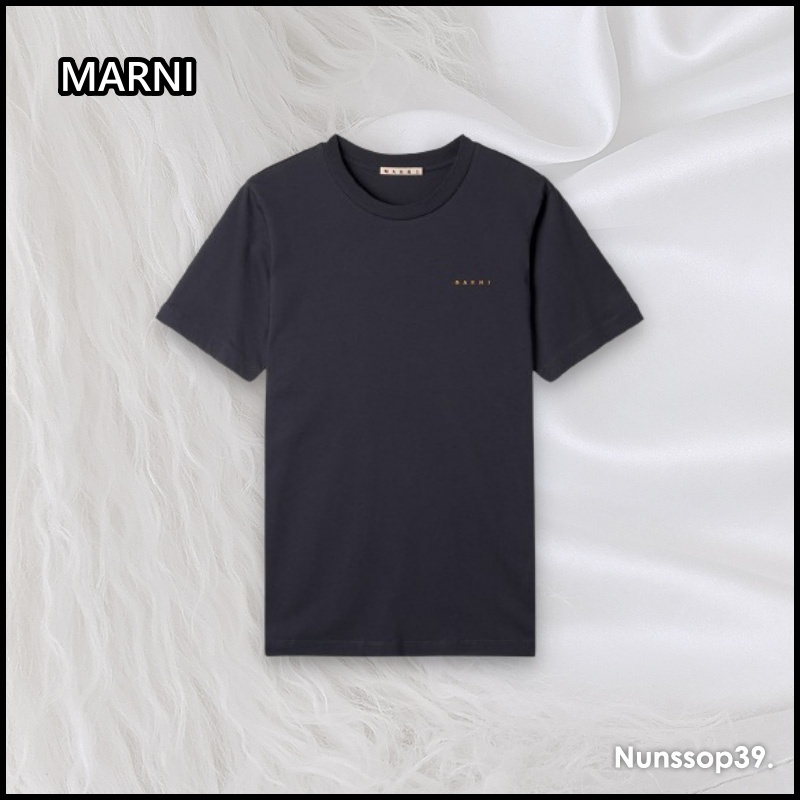 《MARNI》 LOGO EMBROIDERY T SHIRT