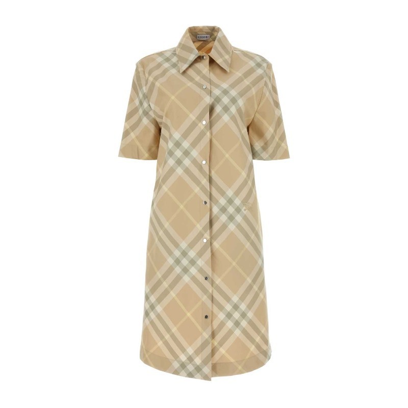 ワンピース Burberry Embroidered cotton shirt dress (8083547 B8686)