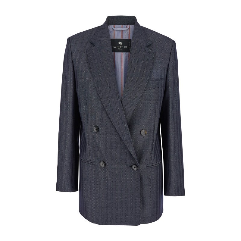 ジャケット ETRO FW24 DOUBLE BREASTED BLAZER (WRCA0035 99TTB54B0711)