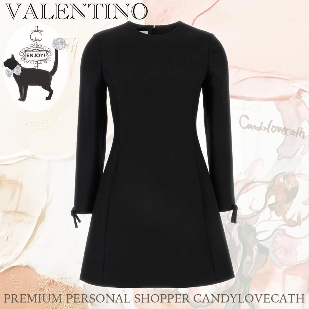ワンピース VALENTINO GARAVANI Black Wool Blend Dress