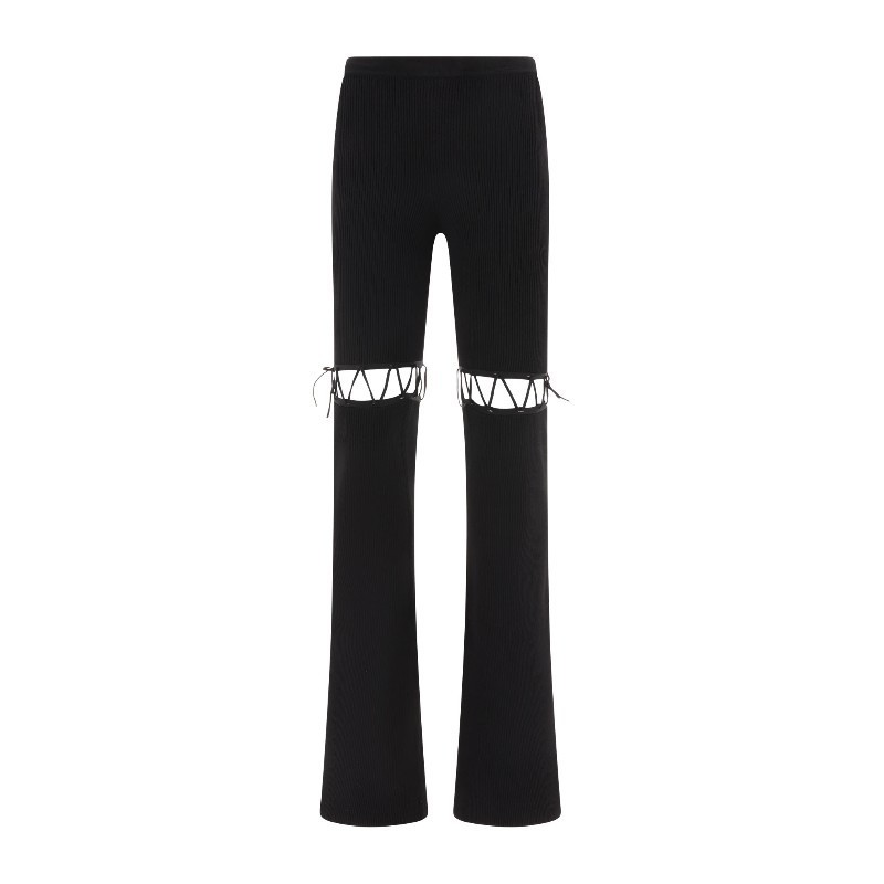 ボトムスその他 Nensi Dojaka FW23 Flared laced leggings (KT022BLACK)