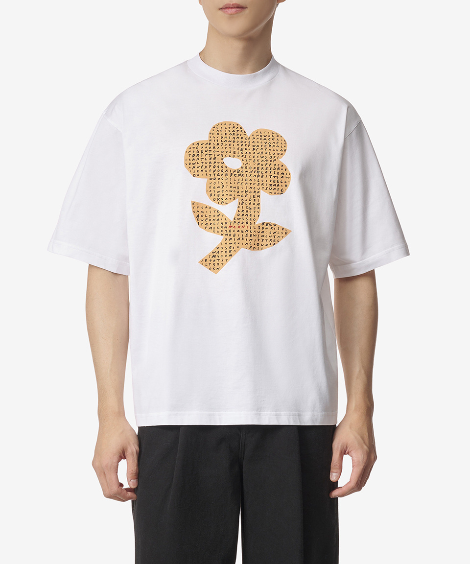 《MARNI》 FLOWER PRINT SHORT SLEEVE T SHIRT