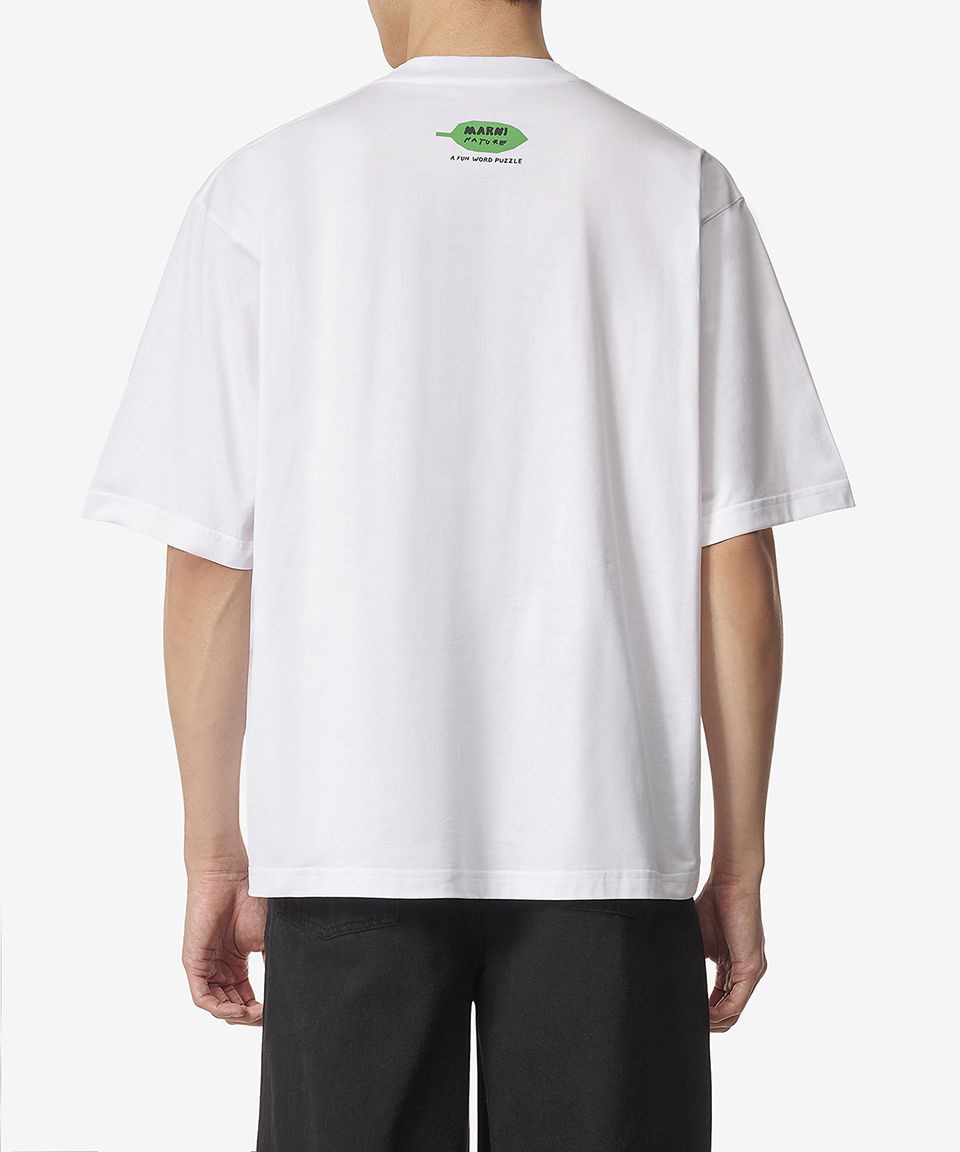 《MARNI》 FLOWER PRINT SHORT SLEEVE T SHIRT