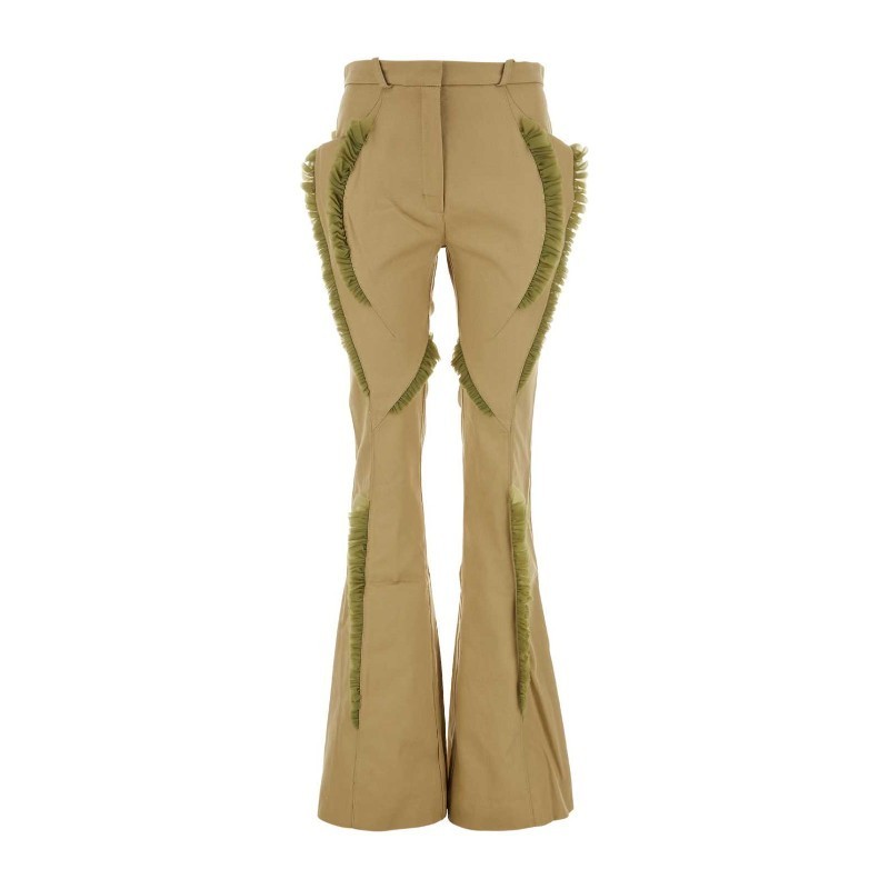 パンツ KIKO KOSTADINOV Beige cotton pant (KKWAW23T0510 OAKSALVIA)