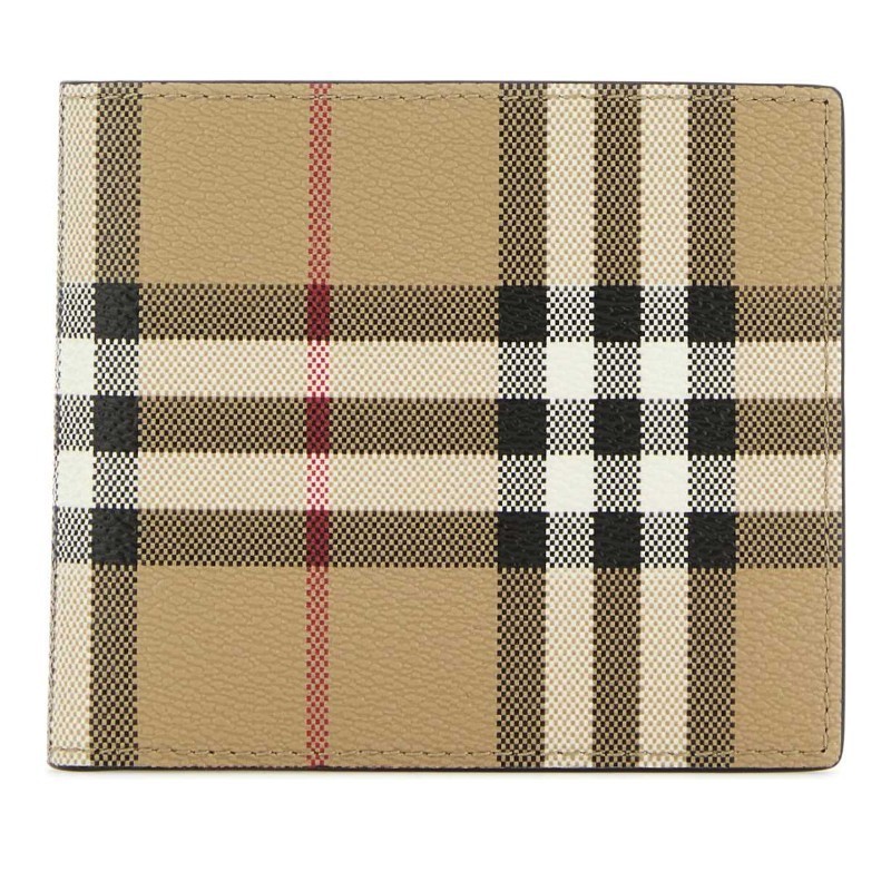 折りたたみ財布 Burberry FW25 Printed canvas wallet (8069815 A7026)