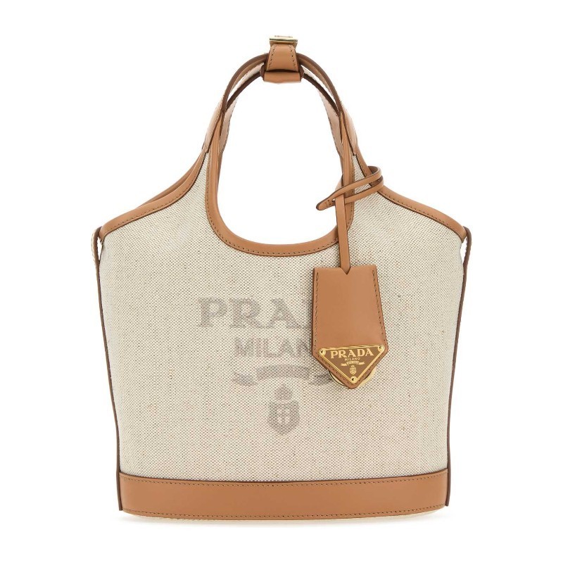 トートバッグ PRADA FW25 Sand canvas handbag (1BE074VOAH2DLI F0018)
