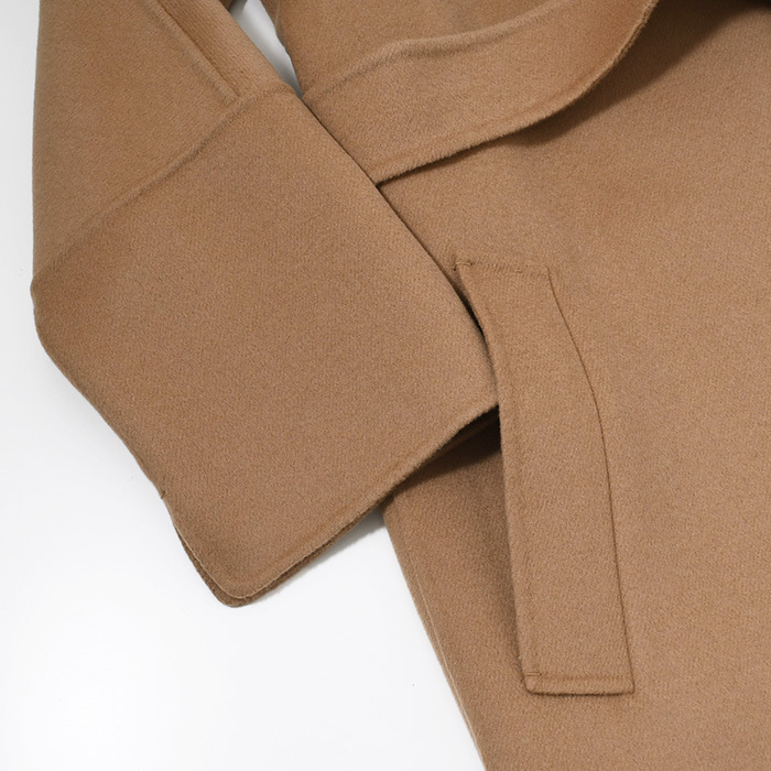 【国内即発】S Max Mara ELISA ウールローブコート Long wool robe coat, black | 