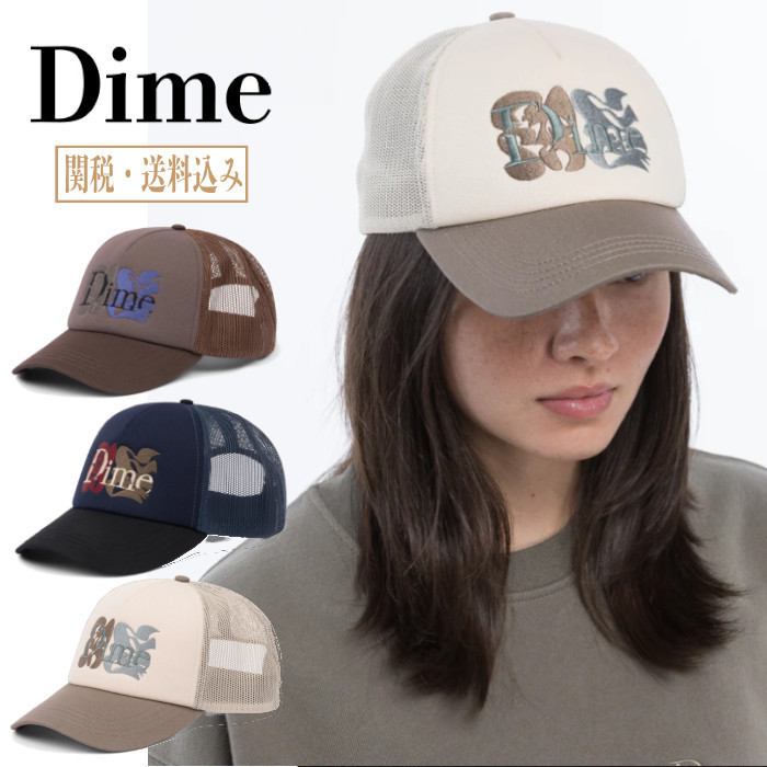 【ストリート好き必見】Dime Montreal Script Logo Mesh Cap