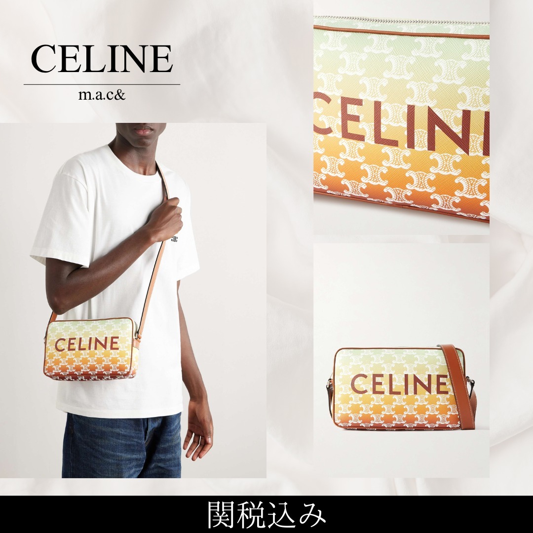 関税込み【CELINE】Triomphe コーティングキャンバスバッグ