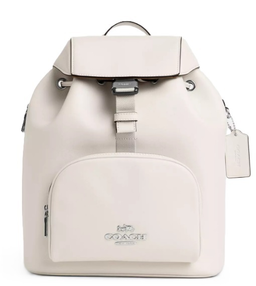 安心国内発送 COACH LEATHER PACE LARGE BACKPACK リュック WH
