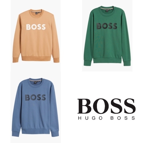 Hugo Boss ヒューゴボス ソレリ ロゴ コットン スウェット