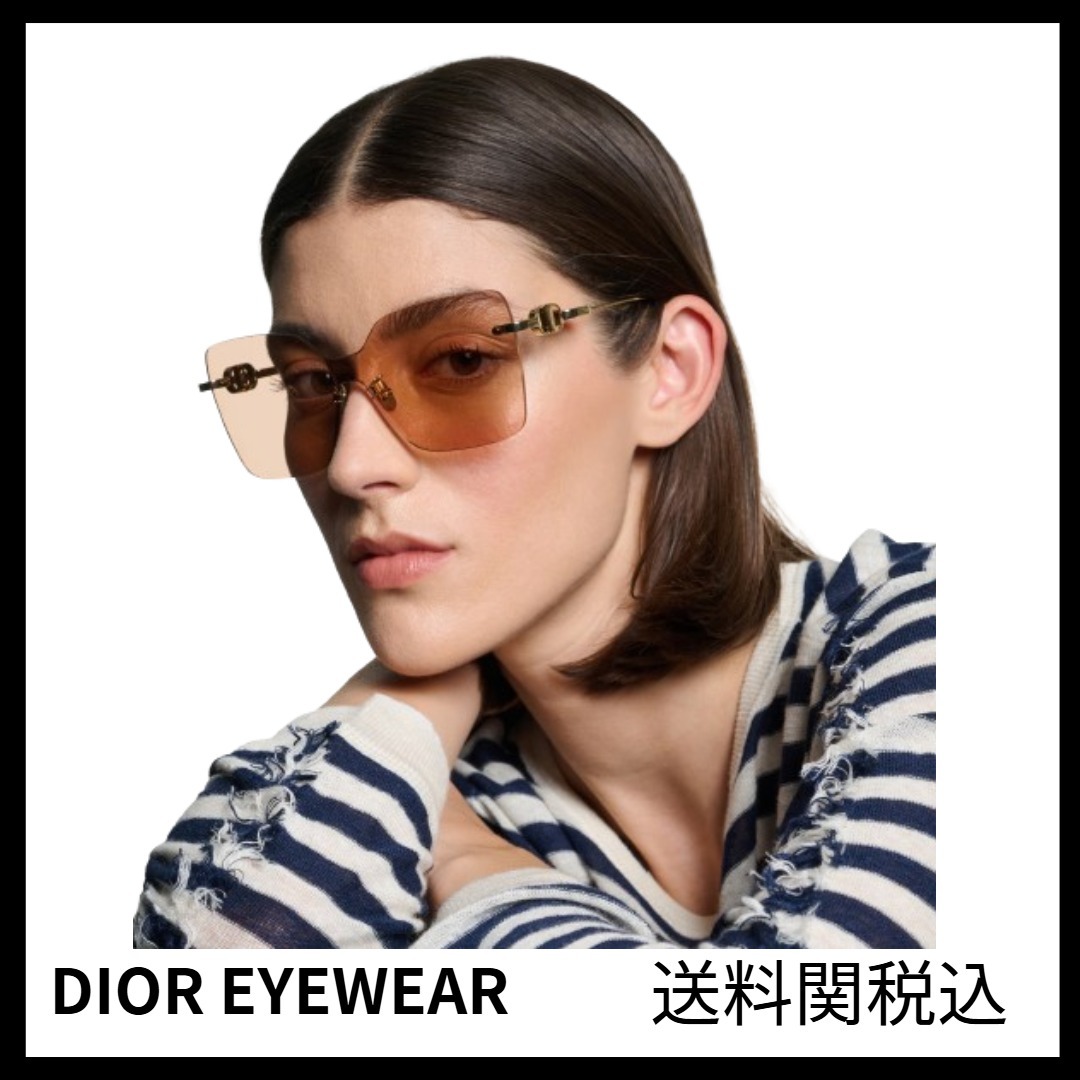 送料関税込★DIOR EYEWEAR★CDチェーン M1U スクエアサングラス