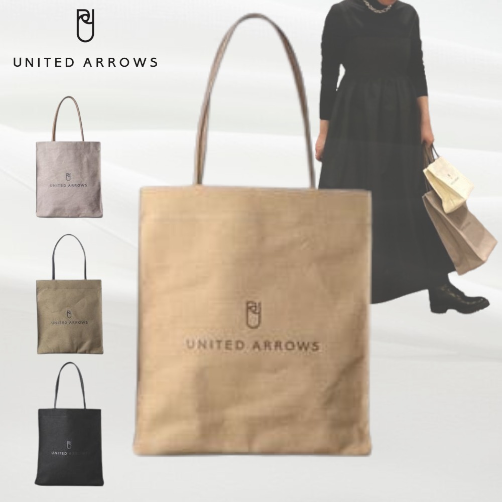 【UNITED ARROWS】ロゴ トートバッグ M