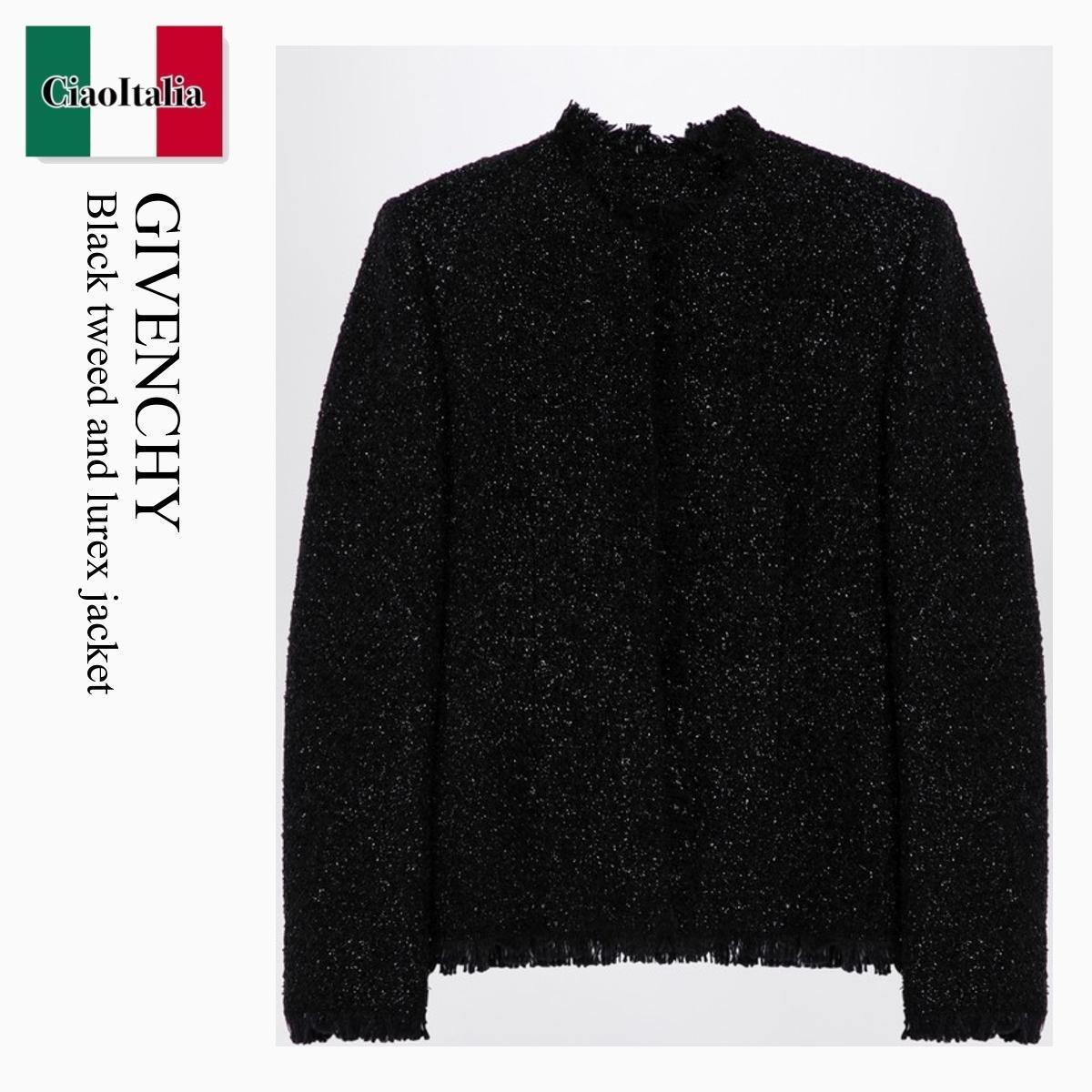 ジャケット Givenchy Black Tweed And Lurex Jacket