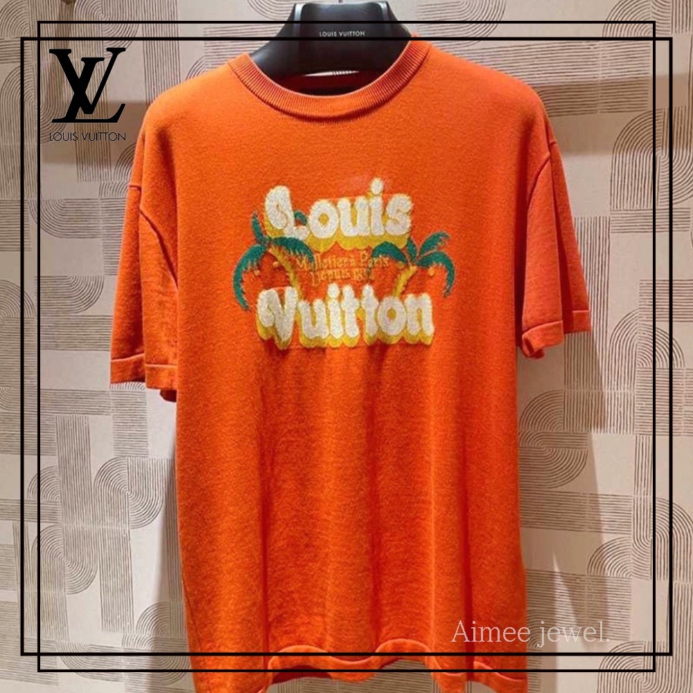 ＊オシャレカラー【Louis Vuitton】コットンニット 半袖Tシャツ