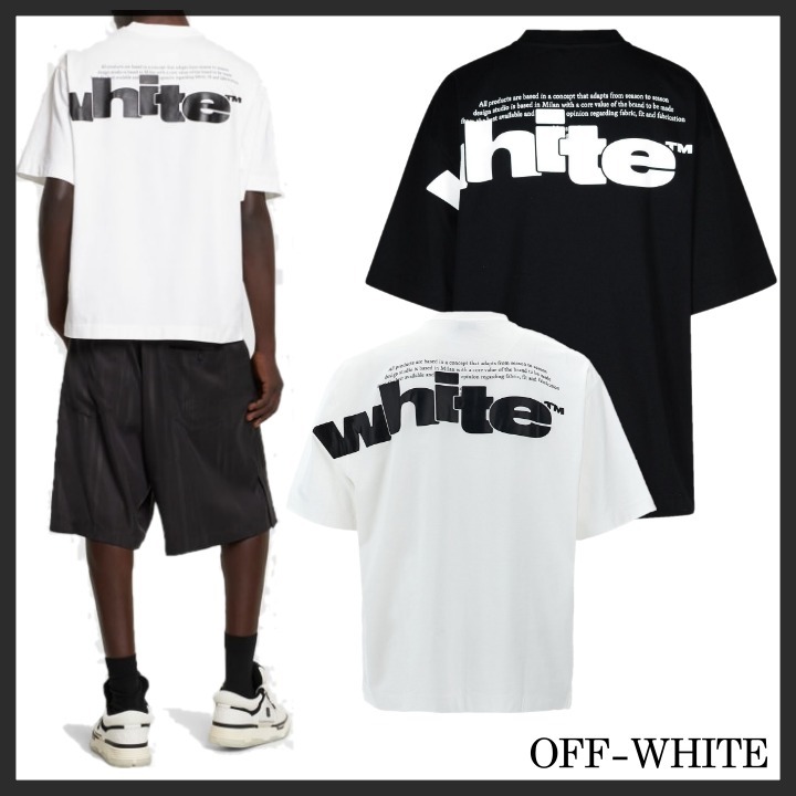 ◆OFF-WHITE オフホワイト◆シェアスケートロゴコットンTシャツ