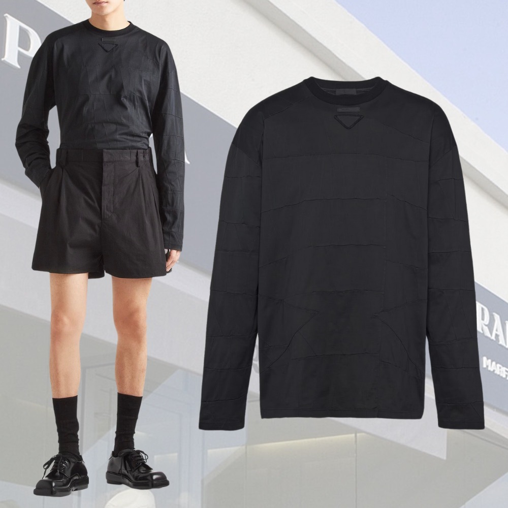 【PRADA】長袖コットンTシャツ