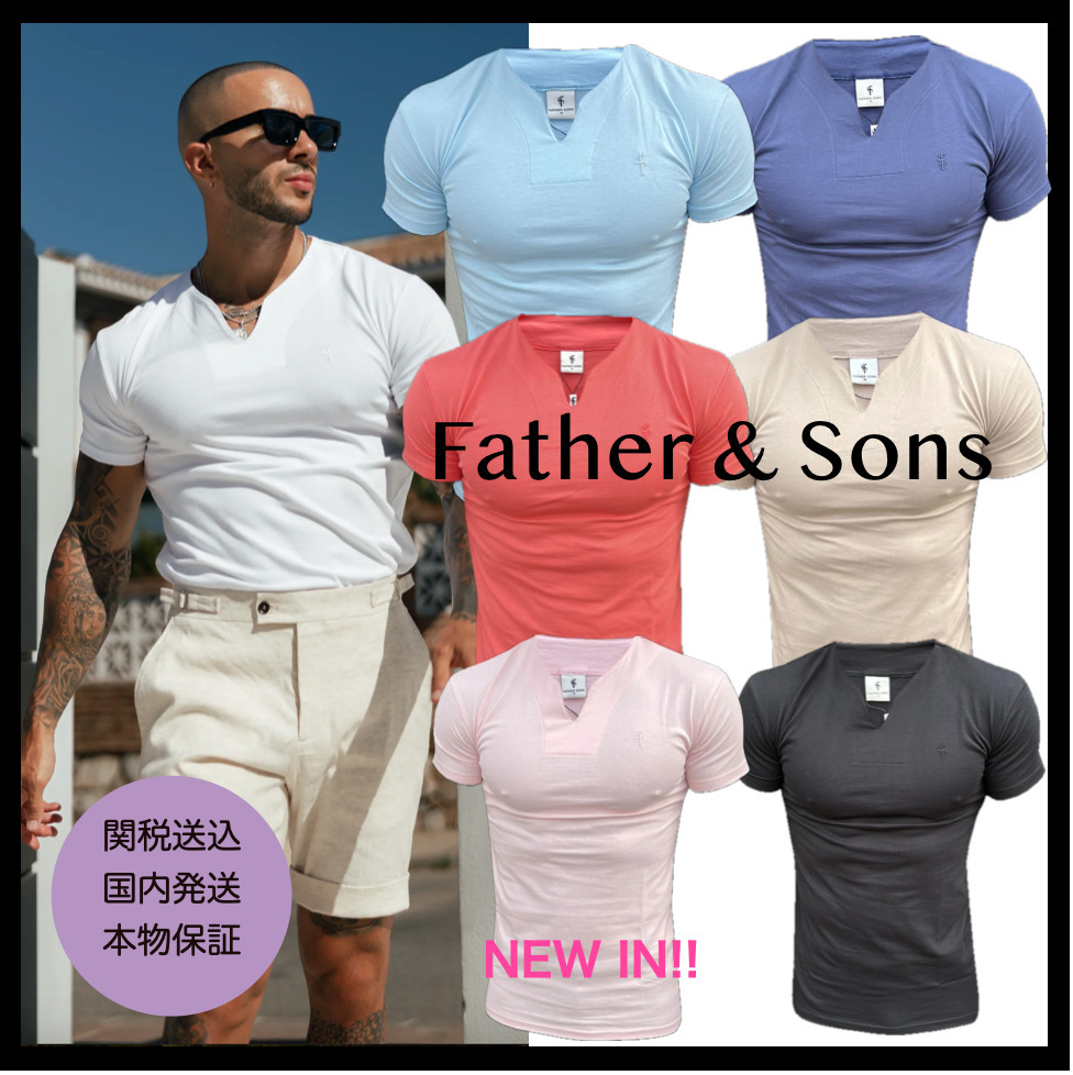 【Father&Sons】アドバンス Vネック 半袖Tシャツ
