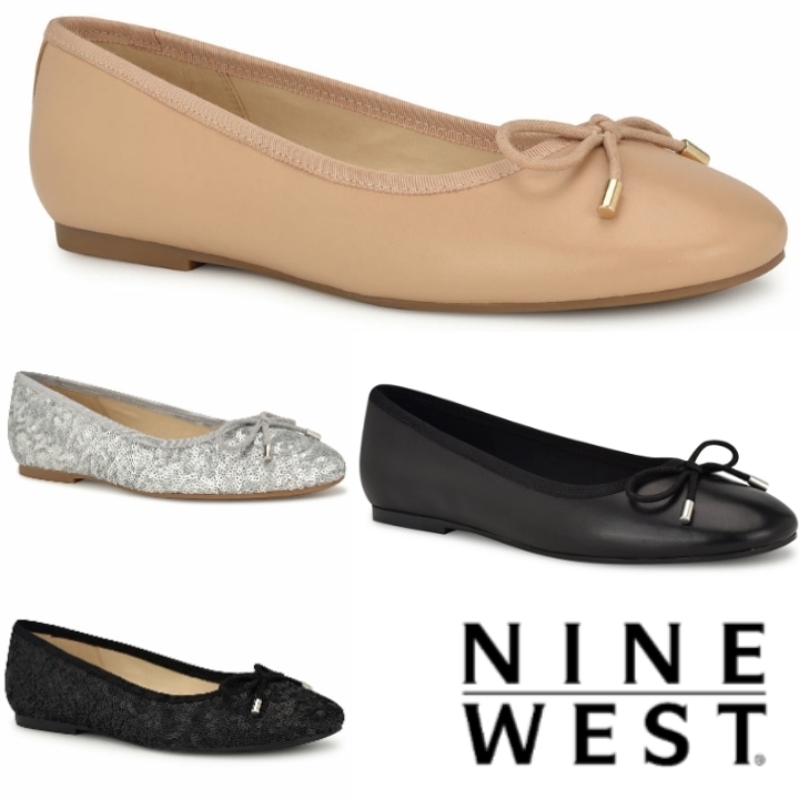 Nine West*歩きやすい*リボン*フラット*バレエシューズ/Estieyp