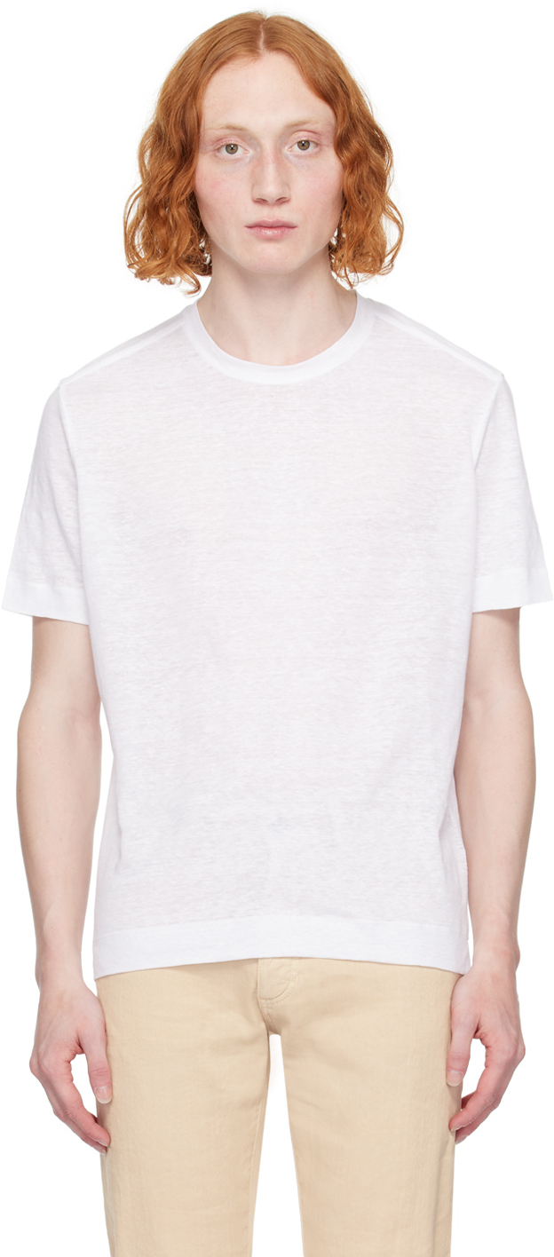 【関税込み】ZEGNA ホワイト クルーネックTシャツ