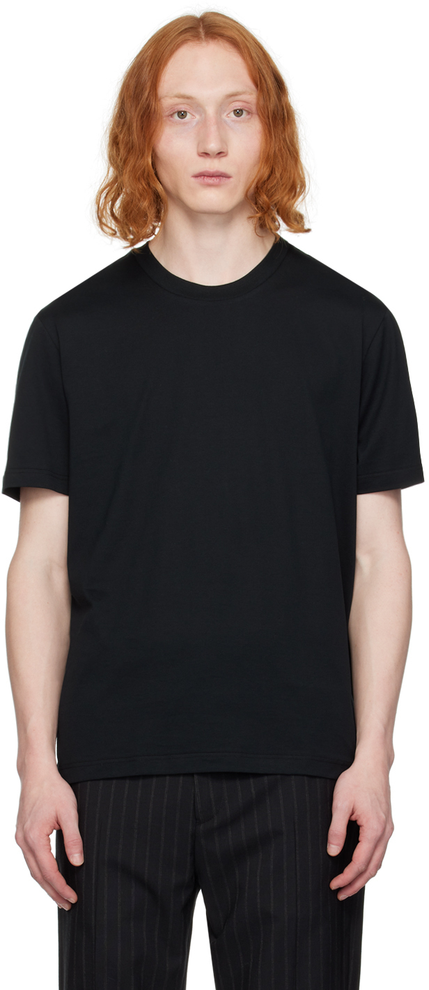 【関税込み】Brioni ブラック Gassed Tシャツ