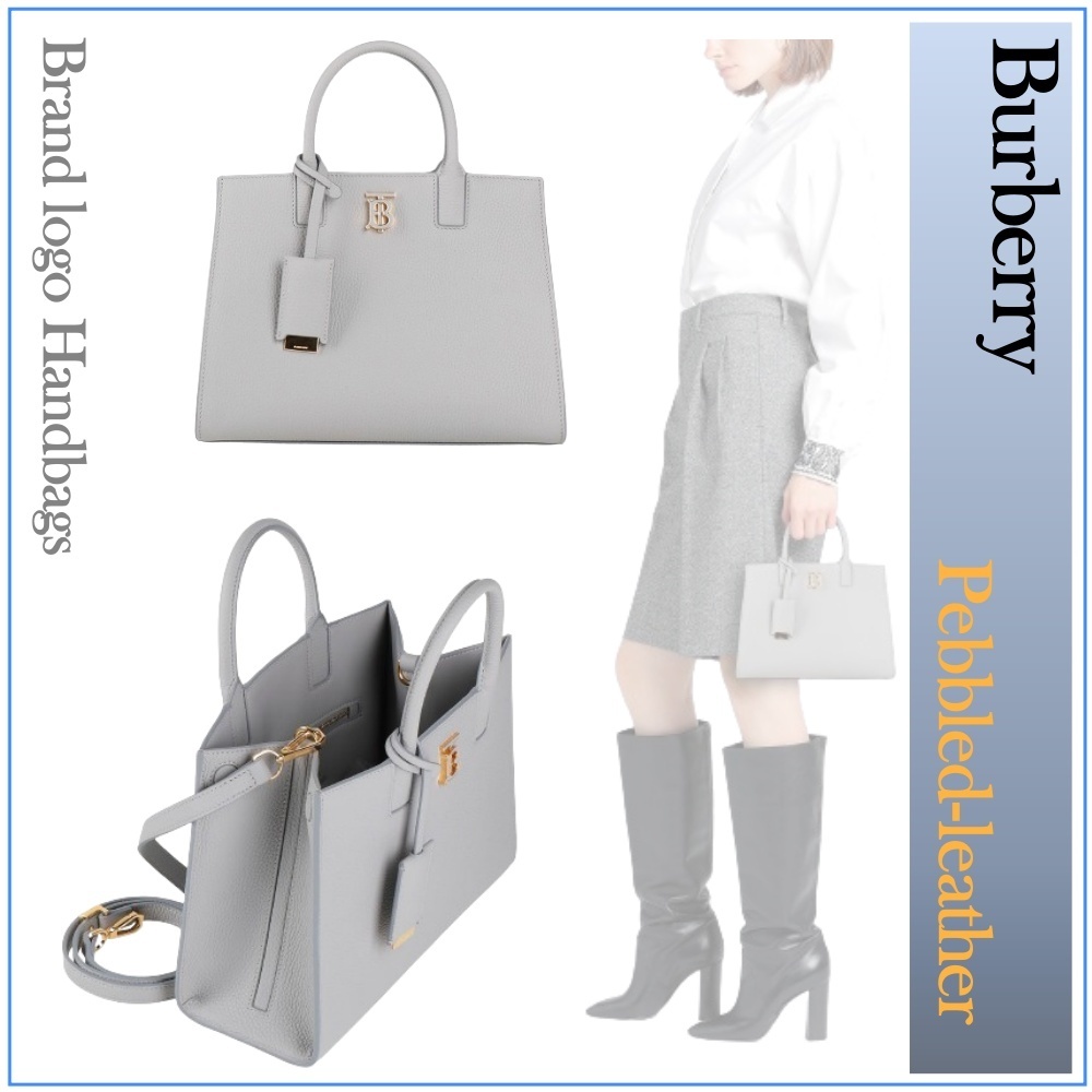 ◆Burberry レザー ブランドロゴ クロスボディバッグ