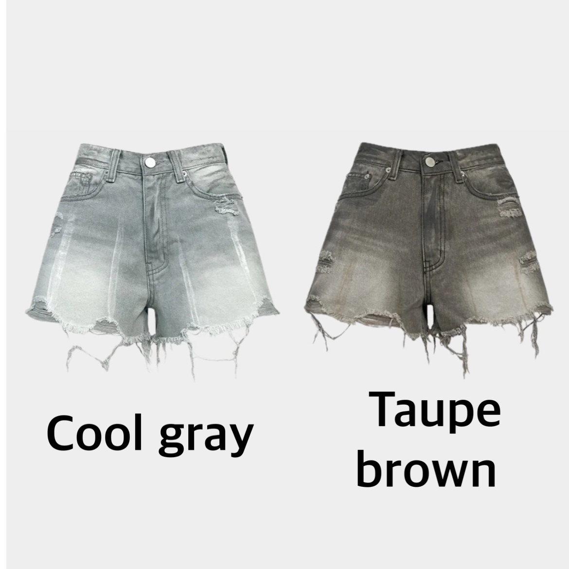 ＊韓国＊［NUROSE］CONCRETE DAMAGED DIRTY DENIM 2color S-L