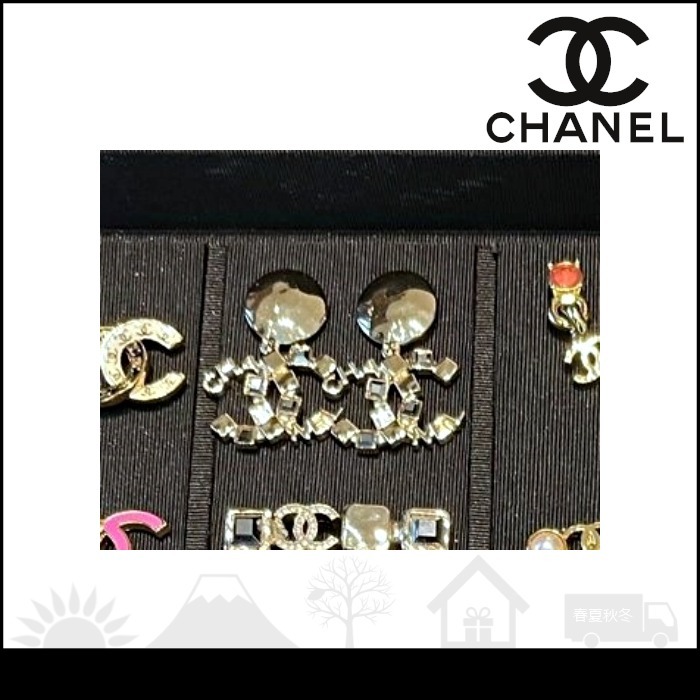 【シャネル】ピアス ユニークデザインのCCロゴがお洒落☆