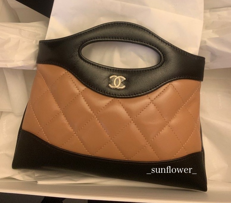シャネル 24B CHANEL31 ショッピングバッグ ナノ バイカラー