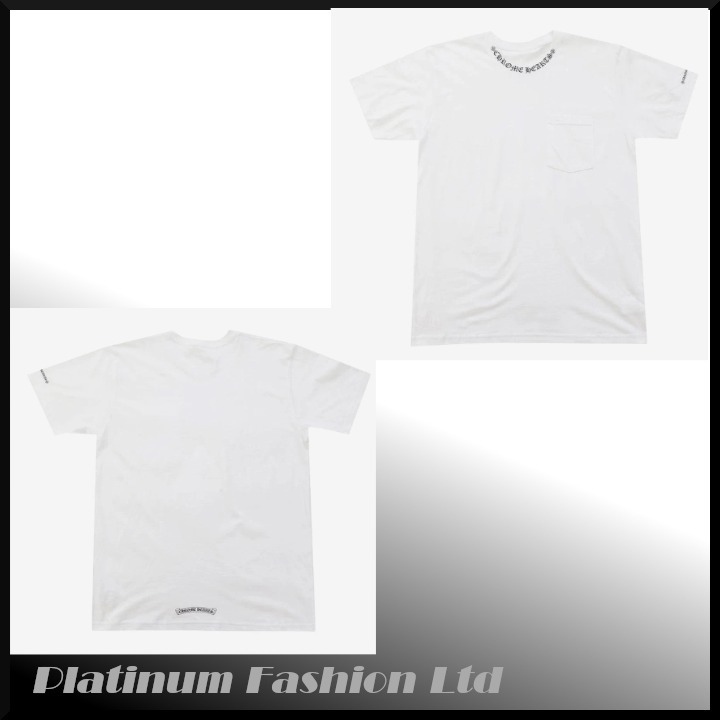 在庫少◆送料込【Chrome Hearts】neck letterロゴ Tシャツ white