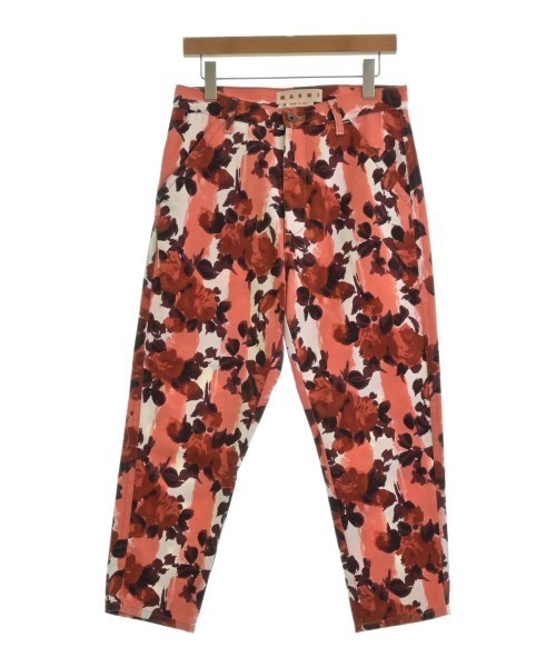 MARNI マルニ デニムパンツ 白xピンクx赤(花柄) 2108424F0280