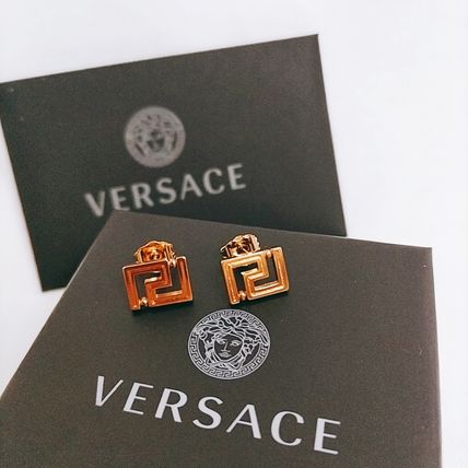 VERSACE Greca スタッド ピアス グレカ メドゥーサ ユニセックス VERSACE greca(ヴェルサーチェ グレカ) ピアス(メンズ) - 海外