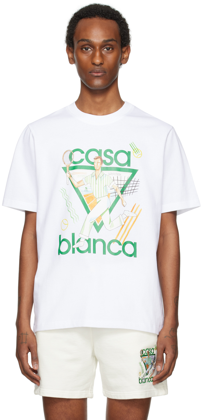 【関税込み】Casablanca SSENSE限定 ホワイト Le Jeu Tシャツ