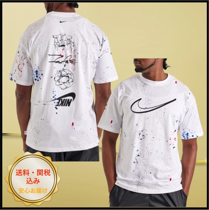 関税込み♪【Nike】MAX90 ブレイキング おしゃれ★ロゴ Tシャツ