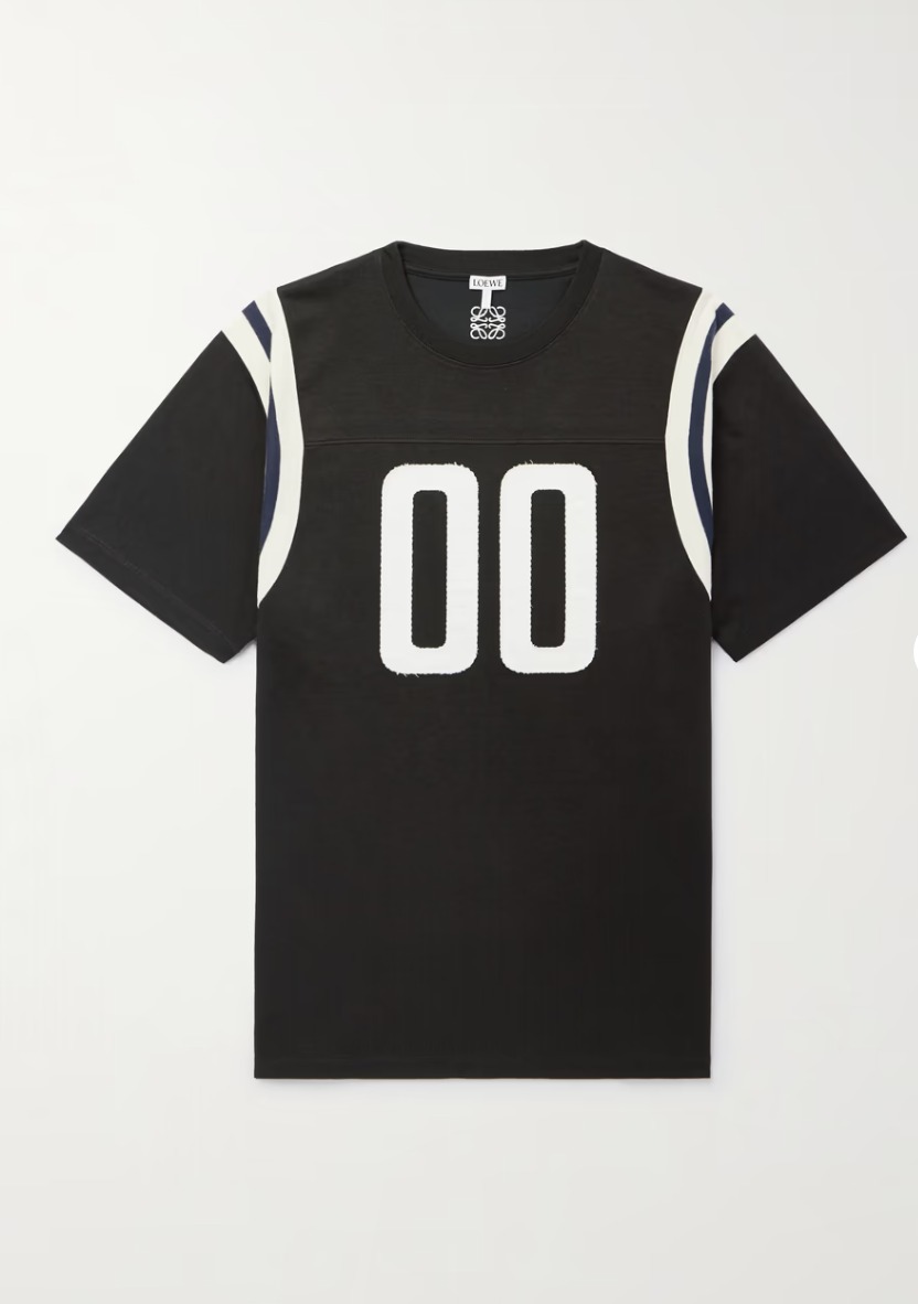 《デイリーに最適》【LOEWE】コットン混ジャージー Tシャツ