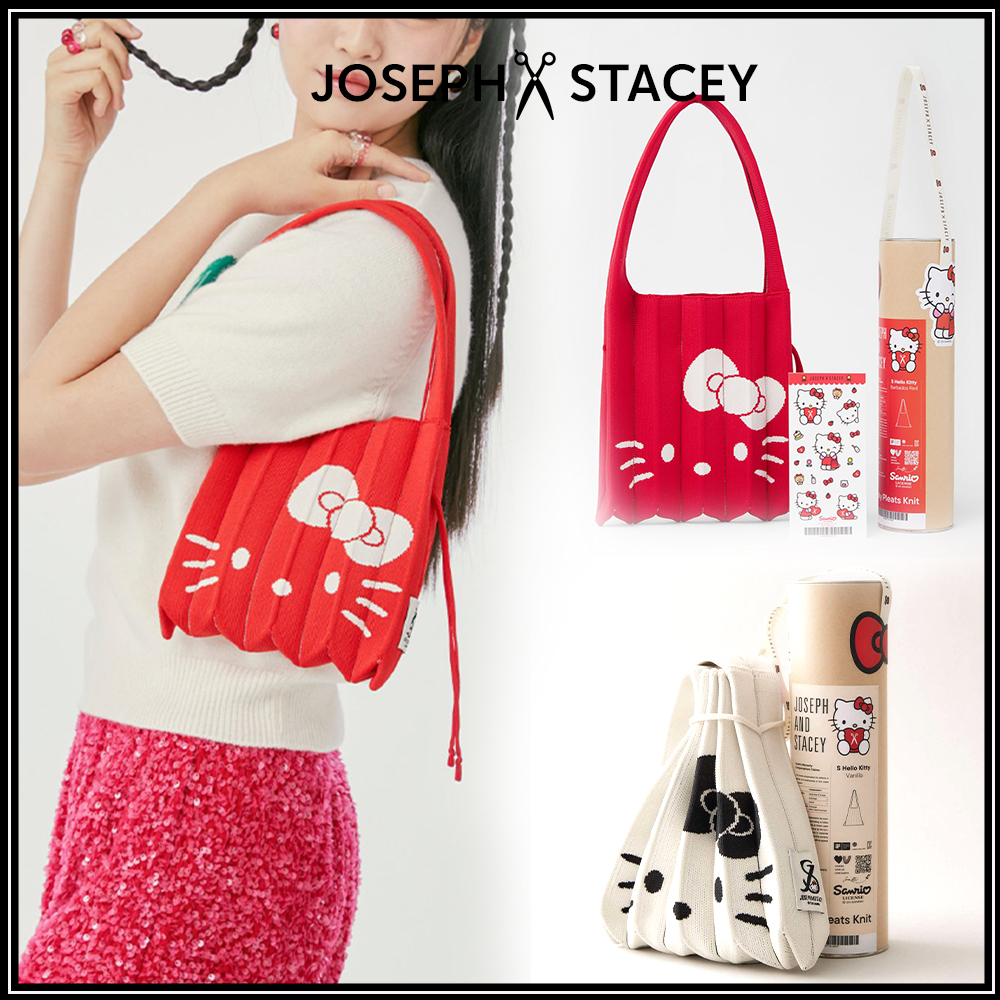 人気【JOSEPH&STACEY】Lucky Pleats Knit S Hello Kitty 2色