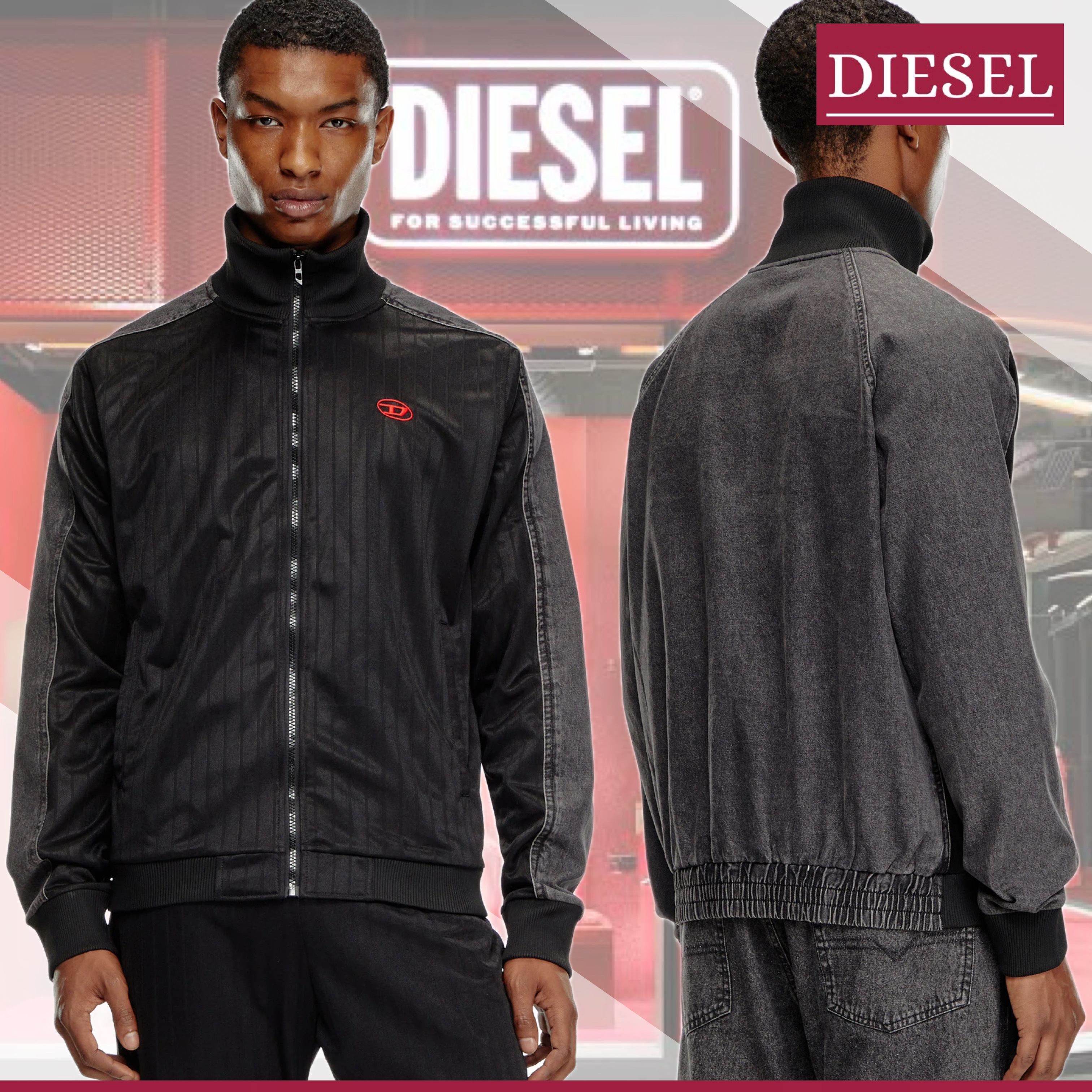 【国内即発】DIESEL『S-Locker-Vet ジップアップスウェット』