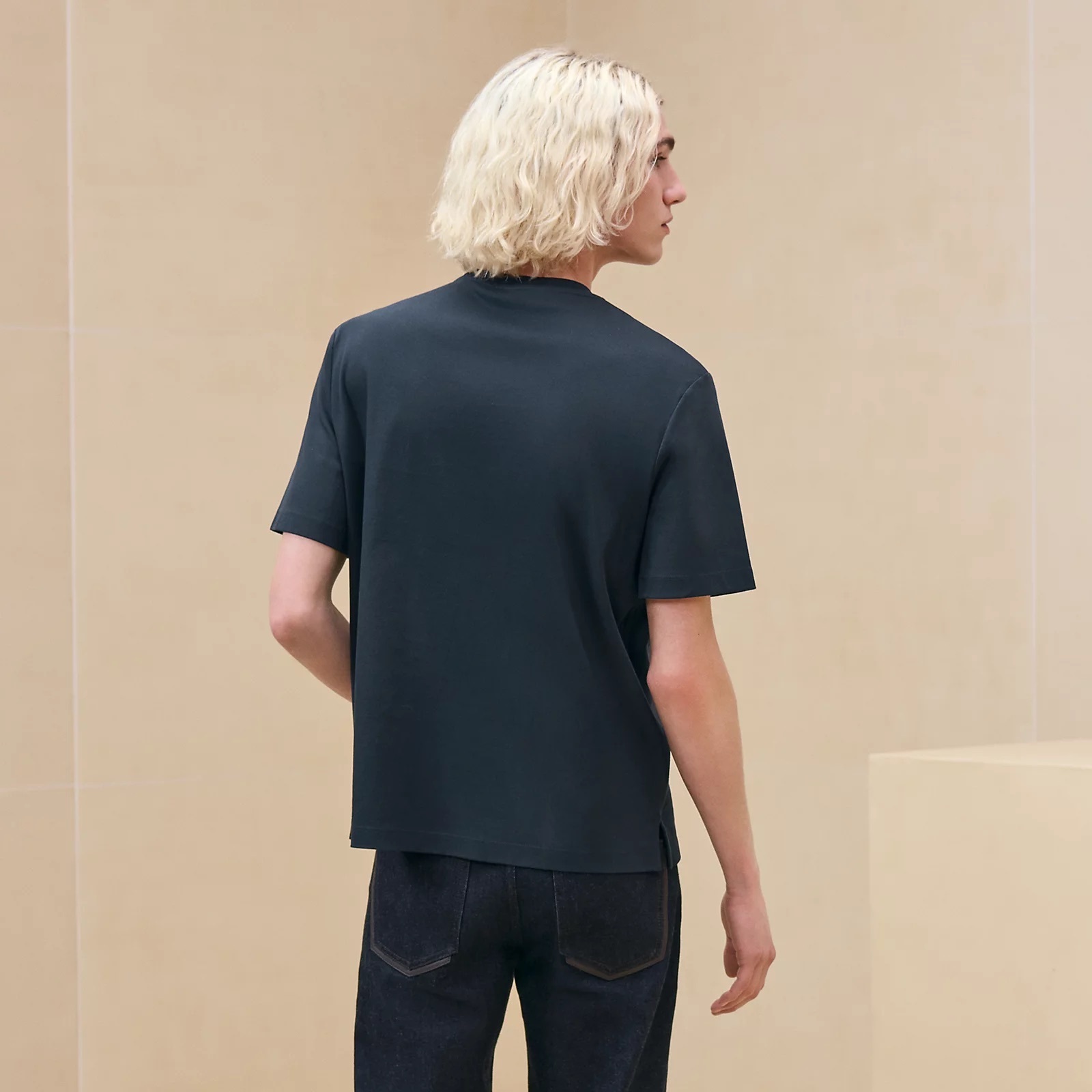 HERMES Tシャツ《アルネ・アン・グアッシュ》3D マリン 直営店