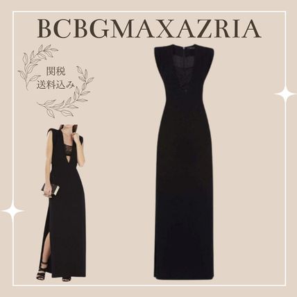 BCBG MAXAZRIA ブラックモードロングドレス | 結婚式