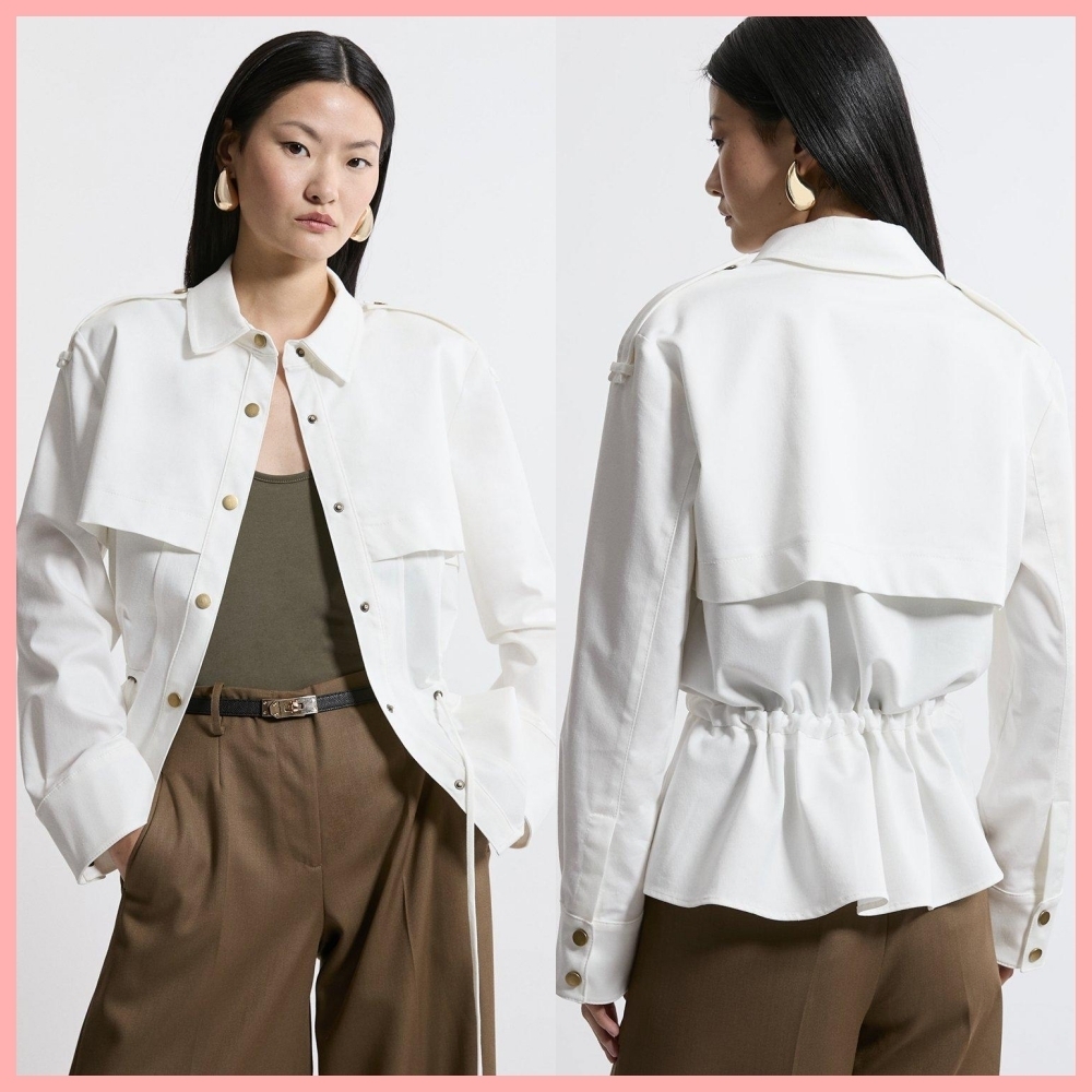 日本未入荷★Karen Millen 襟付きデニムジャケット