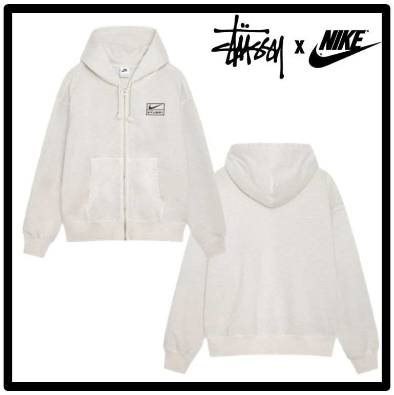 ★関税込★Nike x Stussy★Pigment Dyed Fleece Zip Hoodie★