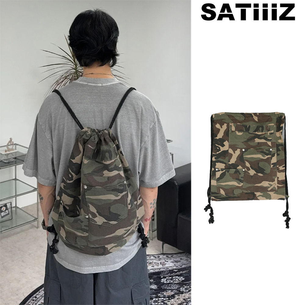 【SATIIIZ】Deipeun Camouflage Gymsack