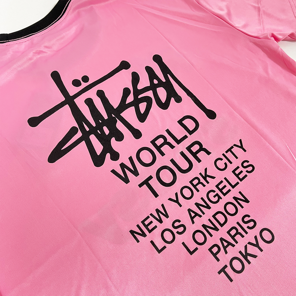 ステューシー Tシャツ 半袖 Stussy Football T-Shirt Pink