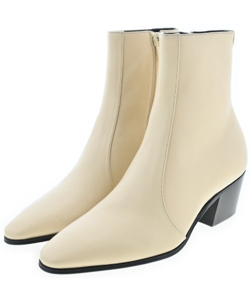 SAINT LAURENT PARIS ブーツ アイボリー 2137124E0084