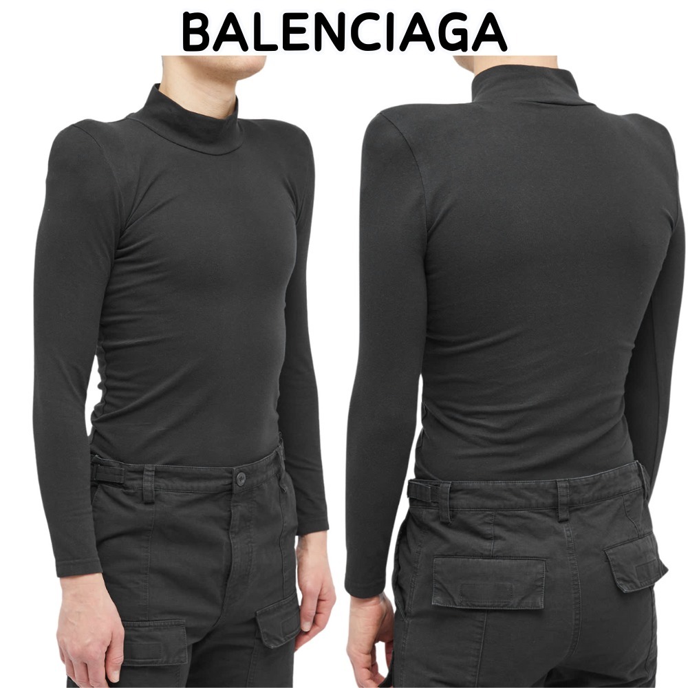 【BALENCIAGA】Black☆ランウェイ ロングスリーブ ロールネック