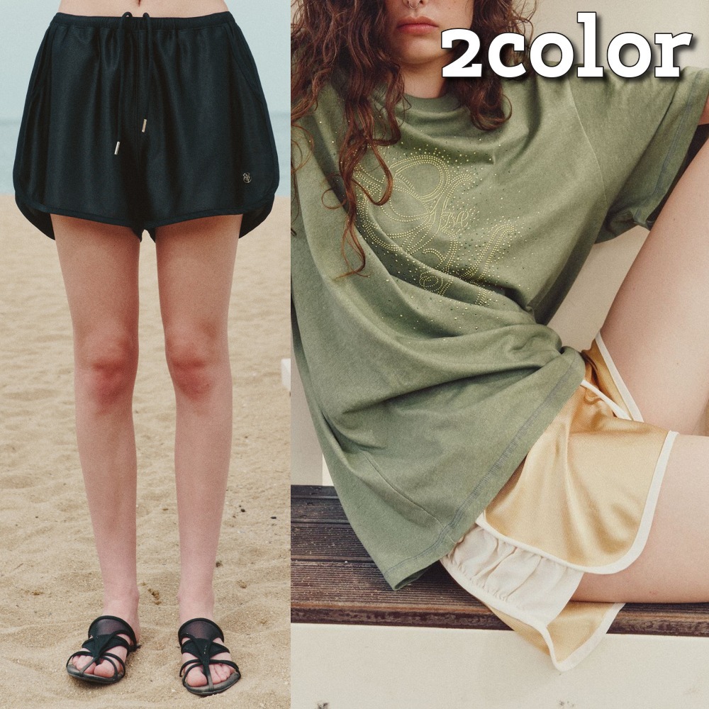 Gimmetheyoung☆韓国☆人気☆ G_SPORTY SHIRRING SHORTS 2色