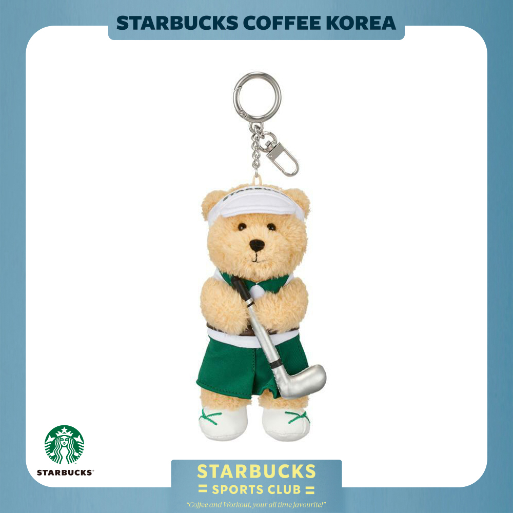 【韓国スタバ】SPORTS CLUB★Golf Bearista Keychain