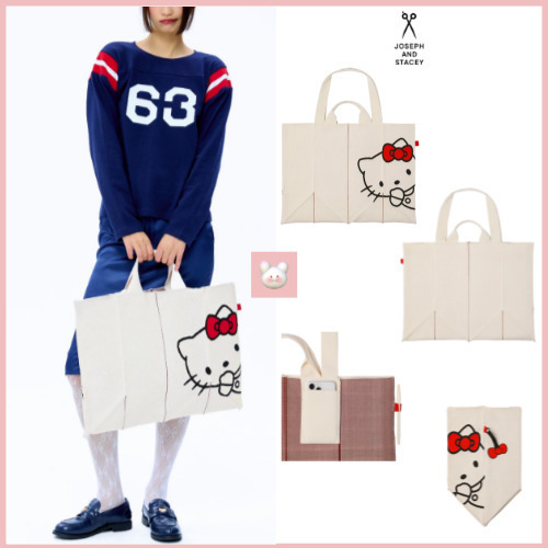 人気[JOSEPH&STACEY] LUCKY PLEATS KNIT XL HELLO KITTY VANILLA